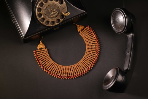 D.A.R handcrafted gold filigree collar — 1931 Coimbatore heritage